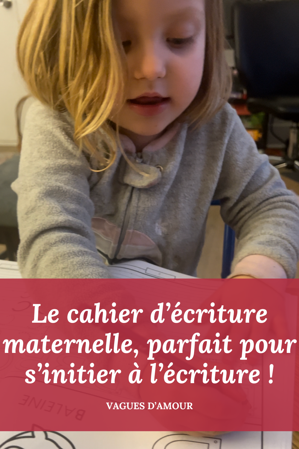 Le cahier d’écriture maternelle de Pass Education, parfait pour s’initier à l’écriture !